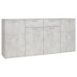 vidaXL Aparador de madera de ingeniería gris 160x36x75 cm vidaXL Aparador de madera de ingeniería gris 160x36x75 cm
