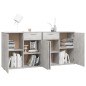vidaXL Aparador de madera de ingeniería gris 160x36x75 cm vidaXL Aparador de madera de ingeniería gris 160x36x75 cm