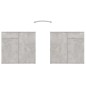 vidaXL Aparador de madera de ingeniería gris 160x36x75 cm vidaXL Aparador de madera de ingeniería gris 160x36x75 cm