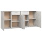 vidaXL Aparador de madera de ingeniería gris 160x36x75 cm vidaXL Aparador de madera de ingeniería gris 160x36x75 cm