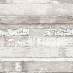 Noordwand Papel de pared Homestyle Wood blanco crudo y gris