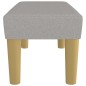 vidaXL Banco de tela gris claro 70x30x30 cm vidaXL Banco de tela gris claro 70x30x30 cm