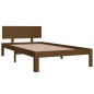 vidaXL Estructura de cama madera maciza de pino marrón miel 100x200 cm vidaXL Estructura de cama madera maciza de pino marrón miel 100x200 cm