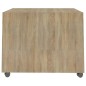vidaXL Mesa de centro madera contrachapada blanco y roble 55x55x40 cm vidaXL Mesa de centro madera contrachapada blanco y roble 55x55x40 cm
