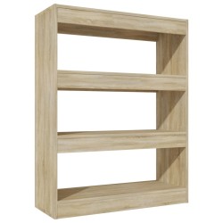 vidaXL Estantería madera contrachapada roble Sonoma 80x30x103 cm