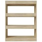 vidaXL Estantería madera contrachapada roble Sonoma 80x30x103 cm vidaXL Estantería madera contrachapada roble Sonoma 80x30x103 cm