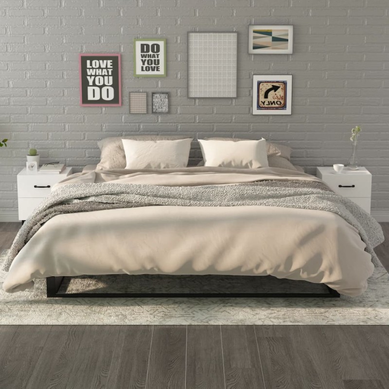 vidaXL Mesitas de noche 2 unidades blancas 40x35x47,5 cm vidaXL Mesitas de noche 2 unidades blancas 40x35x47,5 cm
