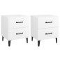vidaXL Mesitas de noche 2 unidades blancas 40x35x47,5 cm vidaXL Mesitas de noche 2 unidades blancas 40x35x47,5 cm