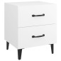 vidaXL Mesitas de noche 2 unidades blancas 40x35x47,5 cm vidaXL Mesitas de noche 2 unidades blancas 40x35x47,5 cm