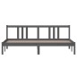 vidaXL Estructura de cama madera maciza gris Super King 180x200 cm vidaXL Estructura de cama madera maciza gris Super King 180x200 cm