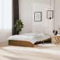 vidaXL Estructura cama king size madera maciza marrón miel 150x200 cm