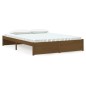 vidaXL Estructura cama king size madera maciza marrón miel 150x200 cm