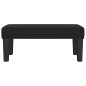 vidaXL Banco de tela negro 70x30x30 cm