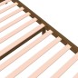 vidaXL Estructura cama king size madera maciza marrón miel 150x200 cm