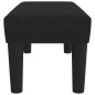 vidaXL Banco de tela negro 70x30x30 cm