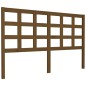 vidaXL Cabecero de cama madera maciza de pino marrón miel 156x4x100 cm vidaXL Cabecero de cama madera maciza de pino marrón miel 156x4x100 cm