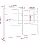 vidaXL Cabecero de cama madera maciza de pino marrón miel 156x4x100 cm vidaXL Cabecero de cama madera maciza de pino marrón miel 156x4x100 cm