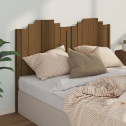 vidaXL Cabecero de cama madera maciza de pino marrón miel 156x4x110 cm
