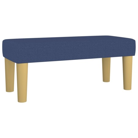 vidaXL Banco de tela azul 70x30x30 cm