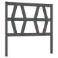 vidaXL Cabecero de cama madera maciza de pino gris 106x4x100 cm vidaXL Cabecero de cama madera maciza de pino gris 106x4x100 cm