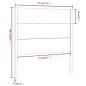 vidaXL Cabecero madera maciza de pino marrón miel 81x4x100 cm vidaXL Cabecero madera maciza de pino marrón miel 81x4x100 cm