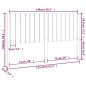 vidaXL Cabecero de cama madera maciza pino marrón miel 155,5x4x100 cm vidaXL Cabecero de cama madera maciza pino marrón miel 155,5x4x100 cm