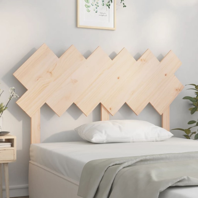 vidaXL Cabecero de cama madera maciza de pino 132x3x81 cm vidaXL Cabecero de cama madera maciza de pino 132x3x81 cm