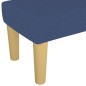 vidaXL Banco de tela azul 70x30x30 cm