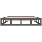 vidaXL Estructura de cama madera maciza gris 120x200 cm vidaXL Estructura de cama madera maciza gris 120x200 cm
