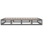 vidaXL Estructura de cama madera maciza gris 120x200 cm vidaXL Estructura de cama madera maciza gris 120x200 cm