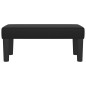vidaXL Banco de cuero sintético negro 70x30x30 cm