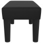 vidaXL Banco de cuero sintético negro 70x30x30 cm