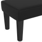 vidaXL Banco de cuero sintético negro 70x30x30 cm