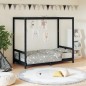 vidaXL Estructura de cama para niños madera de pino negro 80x160 cm vidaXL Estructura de cama para niños madera de pino negro 80x160 cm