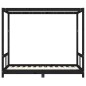 vidaXL Estructura de cama para niños madera de pino negro 80x160 cm vidaXL Estructura de cama para niños madera de pino negro 80x160 cm