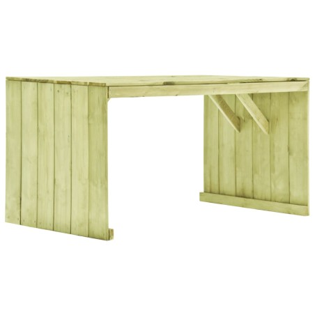 vidaXL Mesa de jardín madera de pino impregnada 150x87x80 cm