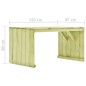 vidaXL Mesa de jardín madera de pino impregnada 150x87x80 cm vidaXL Mesa de jardín madera de pino impregnada 150x87x80 cm