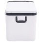 vidaXL Nevera con asa PP y PE negro y blanco 25 L vidaXL Nevera con asa PP y PE negro y blanco 25 L