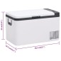 vidaXL Nevera con asa PP y PE negro y blanco 25 L vidaXL Nevera con asa PP y PE negro y blanco 25 L