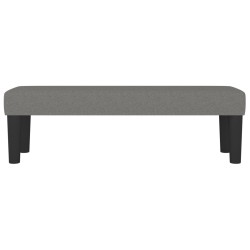 vidaXL Banco de tela gris oscuro 100x30x30 cm