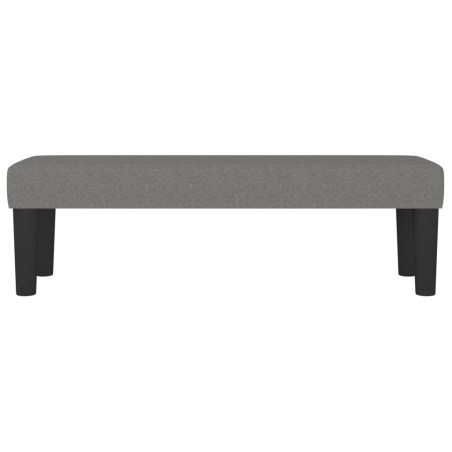 vidaXL Banco de tela gris oscuro 100x30x30 cm