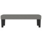 vidaXL Banco de tela gris oscuro 100x30x30 cm vidaXL Banco de tela gris oscuro 100x30x30 cm