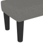 vidaXL Banco de tela gris oscuro 100x30x30 cm vidaXL Banco de tela gris oscuro 100x30x30 cm