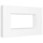 vidaXL Set de muebles de salón TV 8 piezas madera de ingeniería blanco