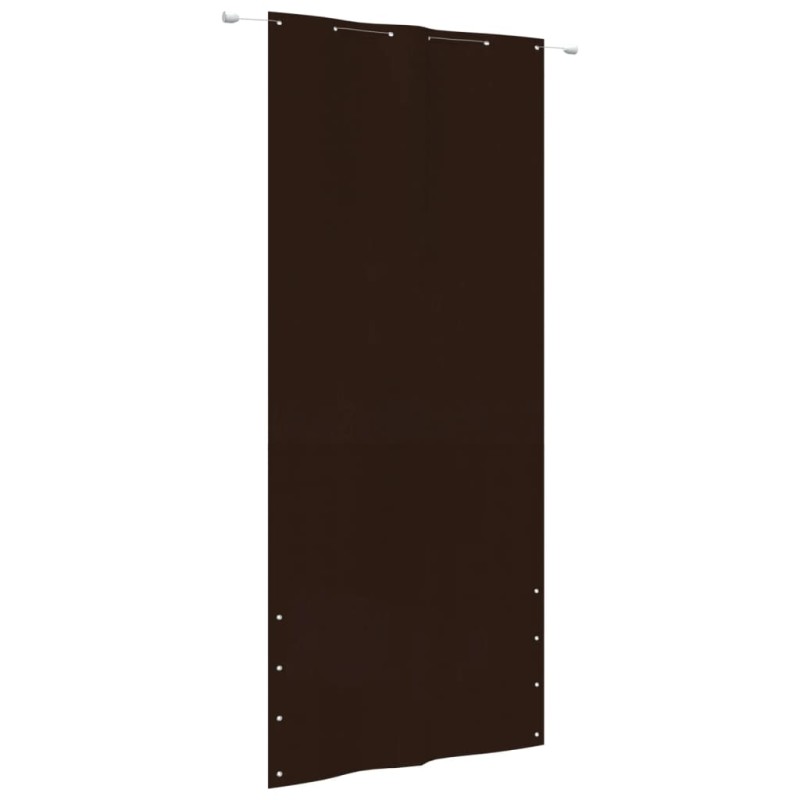 vidaXL Toldo pantalla para balcón tela oxford marrón 120x240 cm vidaXL Toldo pantalla para balcón tela oxford marrón 120x240 cm