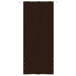 vidaXL Toldo pantalla para balcón tela oxford marrón 120x240 cm