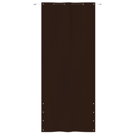 vidaXL Toldo pantalla para balcón tela oxford marrón 120x240 cm
