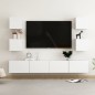 vidaXL Set de muebles de salón TV 6 piezas madera de ingeniería blanco vidaXL Set de muebles de salón TV 6 piezas madera de ingeniería blanco
