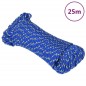 vidaXL Cuerda de barco polipropileno azul 5 mm 25 m vidaXL Cuerda de barco polipropileno azul 5 mm 25 m