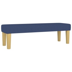 vidaXL Banco de tela azul 100x30x30 cm